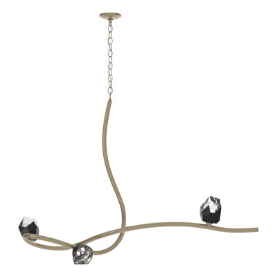 Glacier 3 - Light Unique/Statement Modern Linear Chandelier