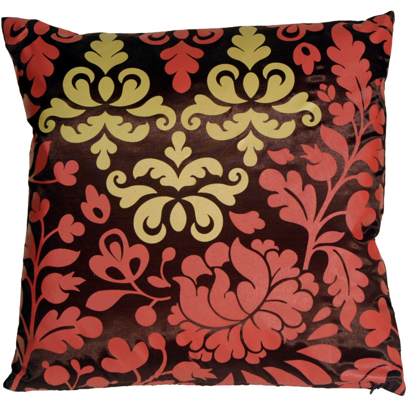 Coussin Bohemian, Brun / rouge / ocre