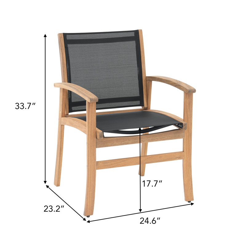 7-piece Outdoor Patio Dining Set, Black
