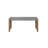 Alaterre Furniture Newport Bench with Faux Concrete Seat and Wood Legs - 40 Inch Entryway Bench with Rustic Industrial Design - Benches for Bedroom, Living Room, Dining Room, and Mudroom