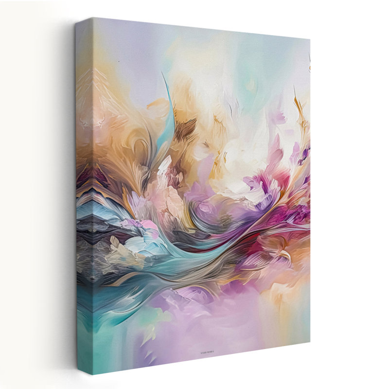 Watercolor Swish - Abstracts Contemporary Soul rendement, H 24 po x l 16 po