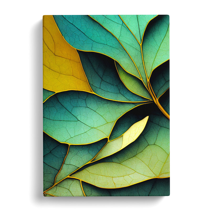 The Artsy Leaves - Wrapped Canvas Painting, 50cm H x 35cm W x 3cm D