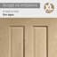 Internal Oak Victorian 4 Panel-45399006