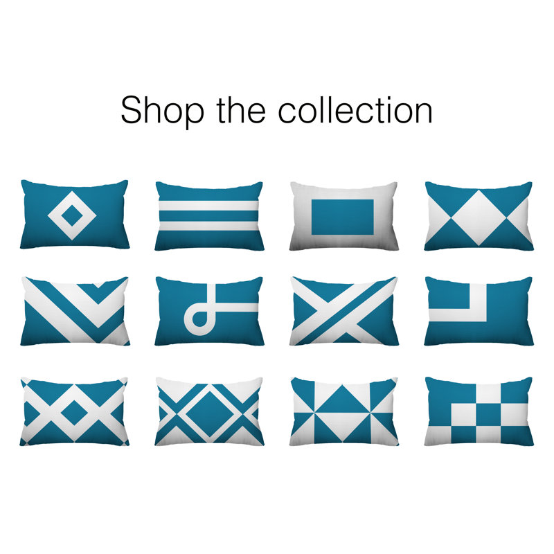 Coussin intérieur / extérieur Timber, Turquoise