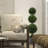 4' Artificial Triple Ball Green Cedar Topiary.