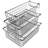 3 Storage Bins - Basket Set for Storage - Small, Medium, and Large Organizers-2025899816