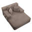 Luxueuse chaise longue convertible avec fonction canapé-lit 2-en-1, coussin en mousse à ressort, pochette de rangement et conception sans assemblage pour les petits espaces-130000065