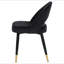 Chaises d'appoint arquées noires (ensemble de 2)-1914426297