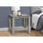 Contemporary Modern Nightstand In Industrial Grey With Wood Look, Suitable For Den, Office, Or As Lamp Table, Two - Tier Design Functionality, Thick Panel Sides, 23.2 X 11.96 22 Inches Side Table
