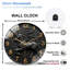 Horloge murale élégante en forme de licorne noire pour horloge murale 12 po