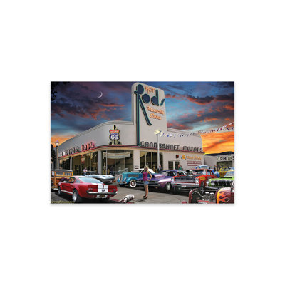 Muscle Car Moteurs, impression sur verre acrylique