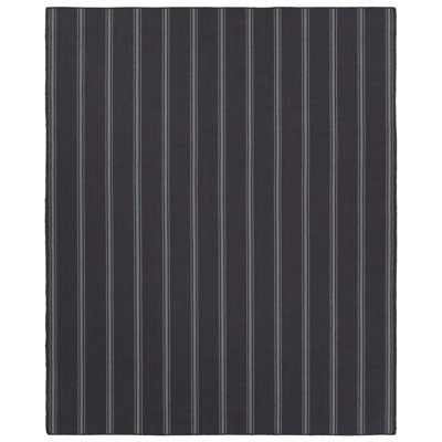 Striped Area Rug in Navy/Light Blue