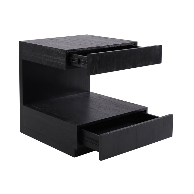 Table d'appoint Steubenville - Noir Steubenville, H 24 po x l 22 po x P 20 po, Noir
