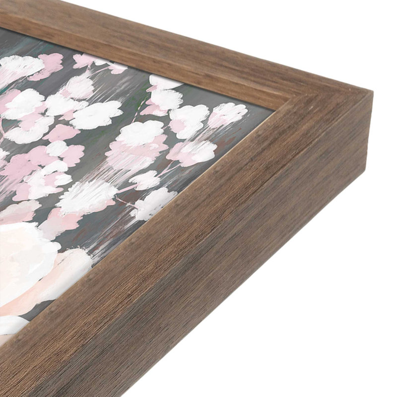 «Top View Bouquet» par Cat Thurman Designs, reproduction d'art, L 12 po x H 16 po, Brun, Impression encadrée