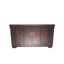 Armoire vintage chinoise à quatre portes avec panneaux floraux et oiseaux peints à la main