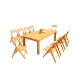 Surfliner Outdoor 11 - Piece Teak Dining Set