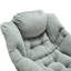 Chaise d'appoint moderne, douce et confortable avec repose-pieds, accoudoirs et poche latérale pour petits espaces-342832433