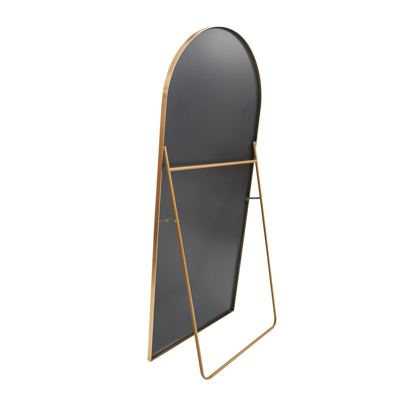 Aluminum U-Shaped Mirror, Gold