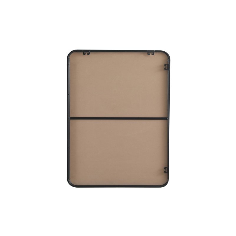Erath Contour Metal Mirror, 32" x 24", Black