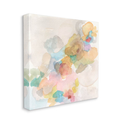 Art mural moderne sur toile à motif floral abstrait par Jodi Fuchs