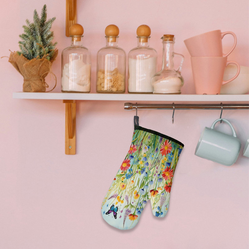 Spring Shine Oven Mitt Cotton Twill