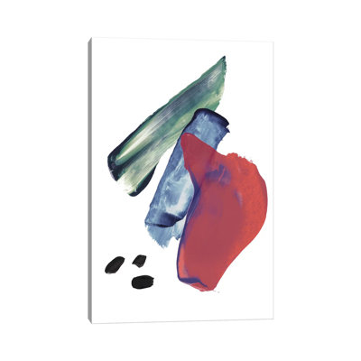 " Mixed Red Blue " by Pixy Paper Painting Print