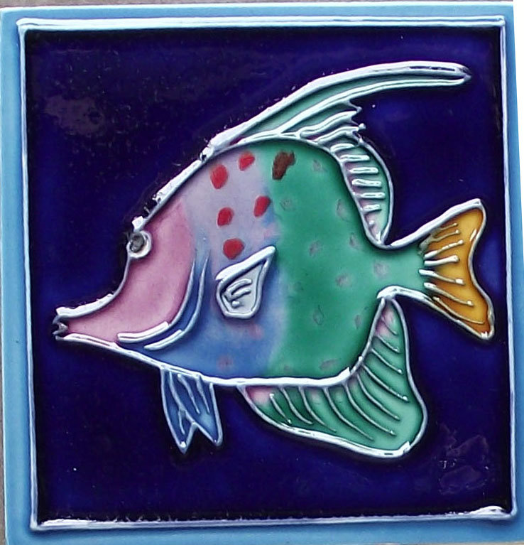 Marine Fish 3x3" Art Tile Magnet