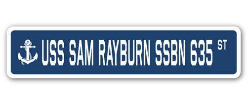 Plaque de rue résistante en plastique 8 po x 36 po Sam Rayburn Ssbn 635