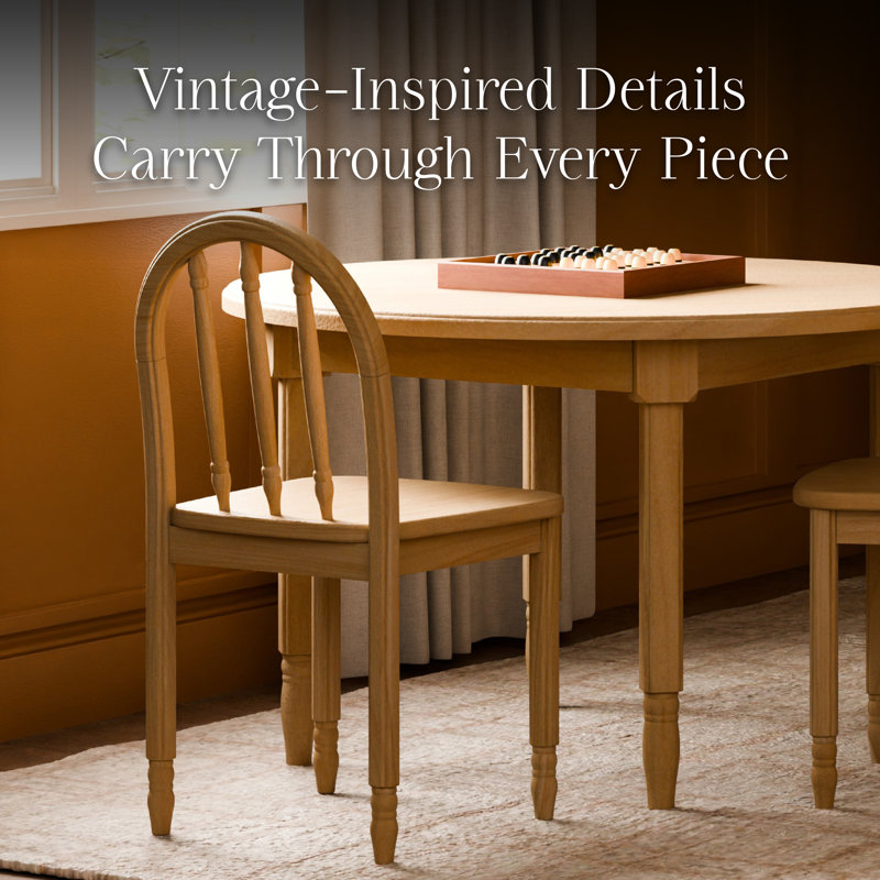 Liberty Play Table & Spindle Chairs Set, Honey