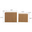 Ensemble de 2 tables basses en MDF imitation bois imitation grain de bois-1272868953