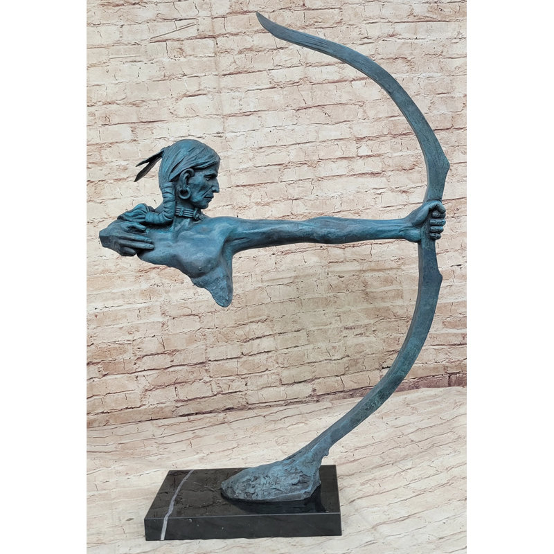 Statue d'archer amérindien