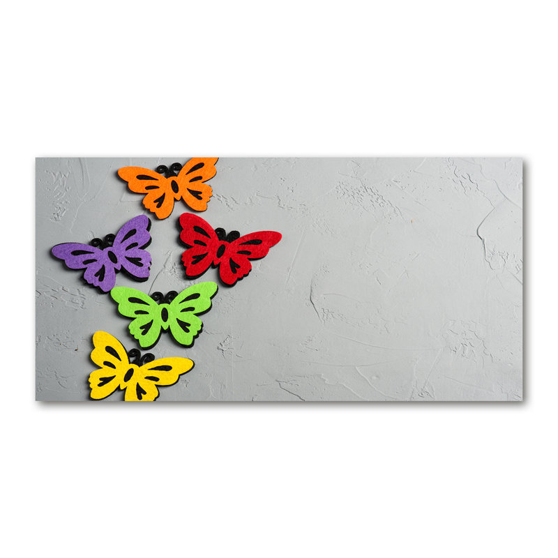 Colourful Butterflies - Wrapped Canvas Print