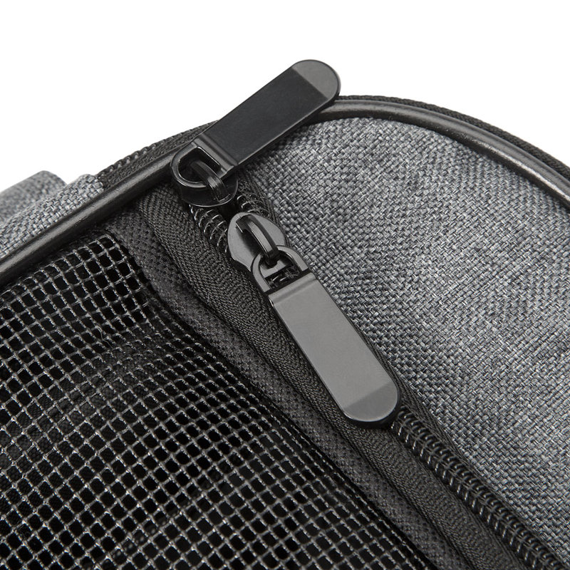 Kendleton Pet Carrier with 1 Door, Grey/Brown/Blue