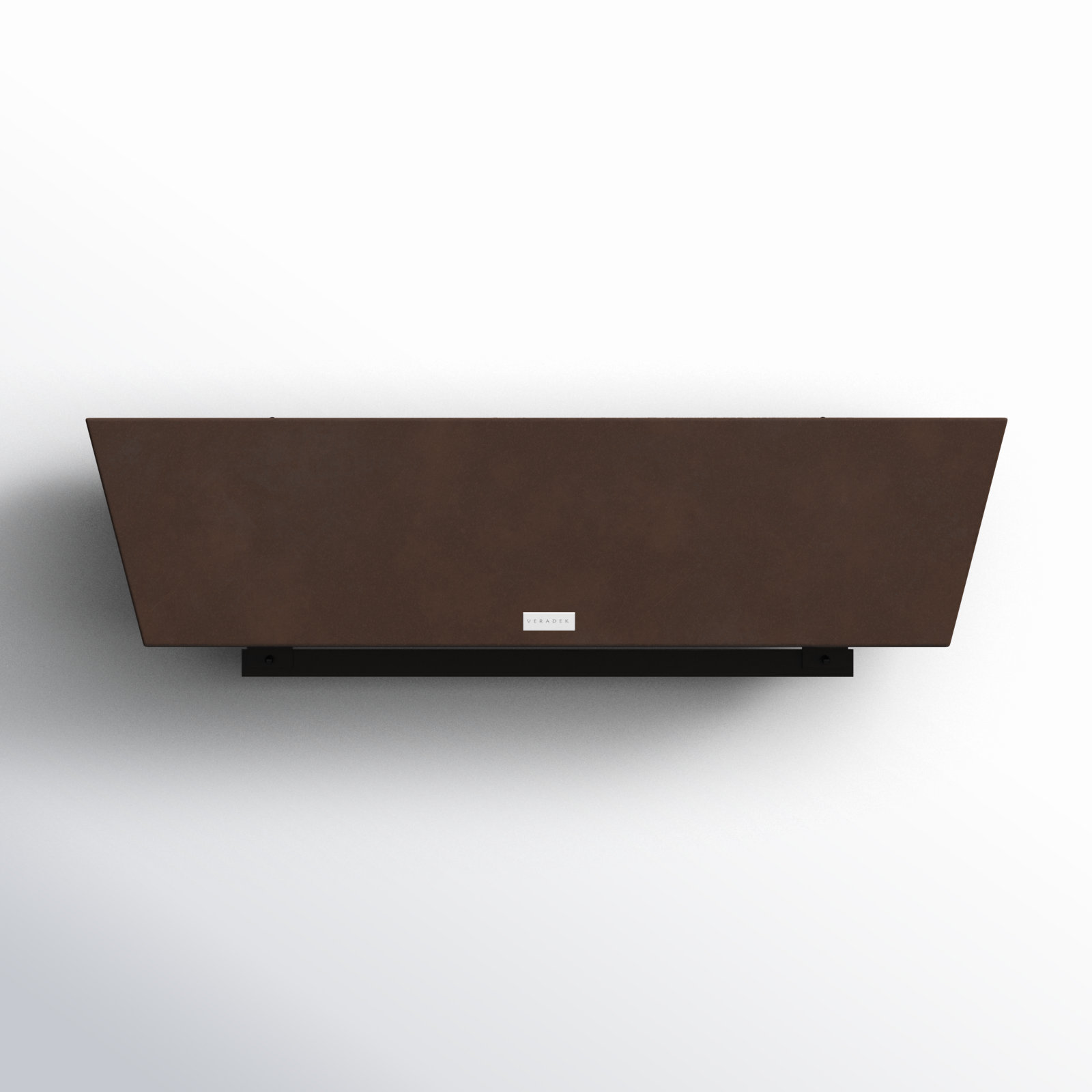 Pure Series Railing Planter, Espresso, 9'' H x 36'' W x 10'' D, Set of 1