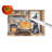 Pug Fall Kitchen Pumpkins Glass Cutting Board Large