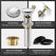 Robinet de salle de bains monotrou avec ensemble de drainage-97787403