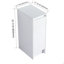 Armoire de rangement de salle de bain autoportante 36 po, portes à fermeture douce, blanc brillant, contreplaqué, emballage KD, combinaison 12 po X3 (convient pour la salle de bain, la cuisine, la salle d'étude, la chambre à coucher, etc.)