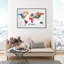 Hipster Mapa Mundi - impression sur toile tendue-67049762-67049763