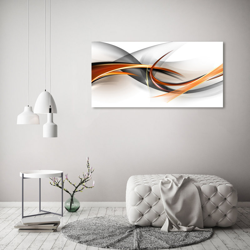Waves Abstraction - Wrapped Canvas Print