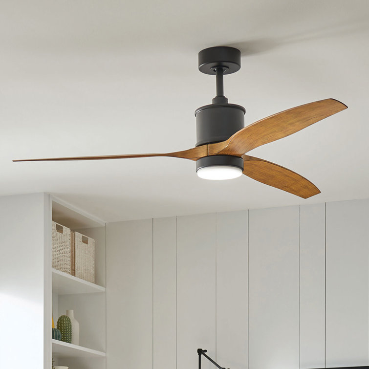 Hover 52-in Indoor/Outdoor Smart Ceiling Fan with Integrated LED + Remote