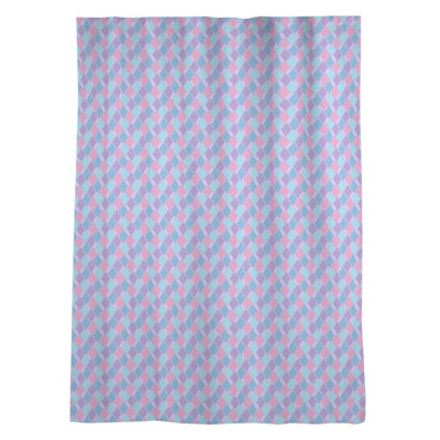 Panneau de rideau simple transparent avec passe-tringle retro diamants Avicia