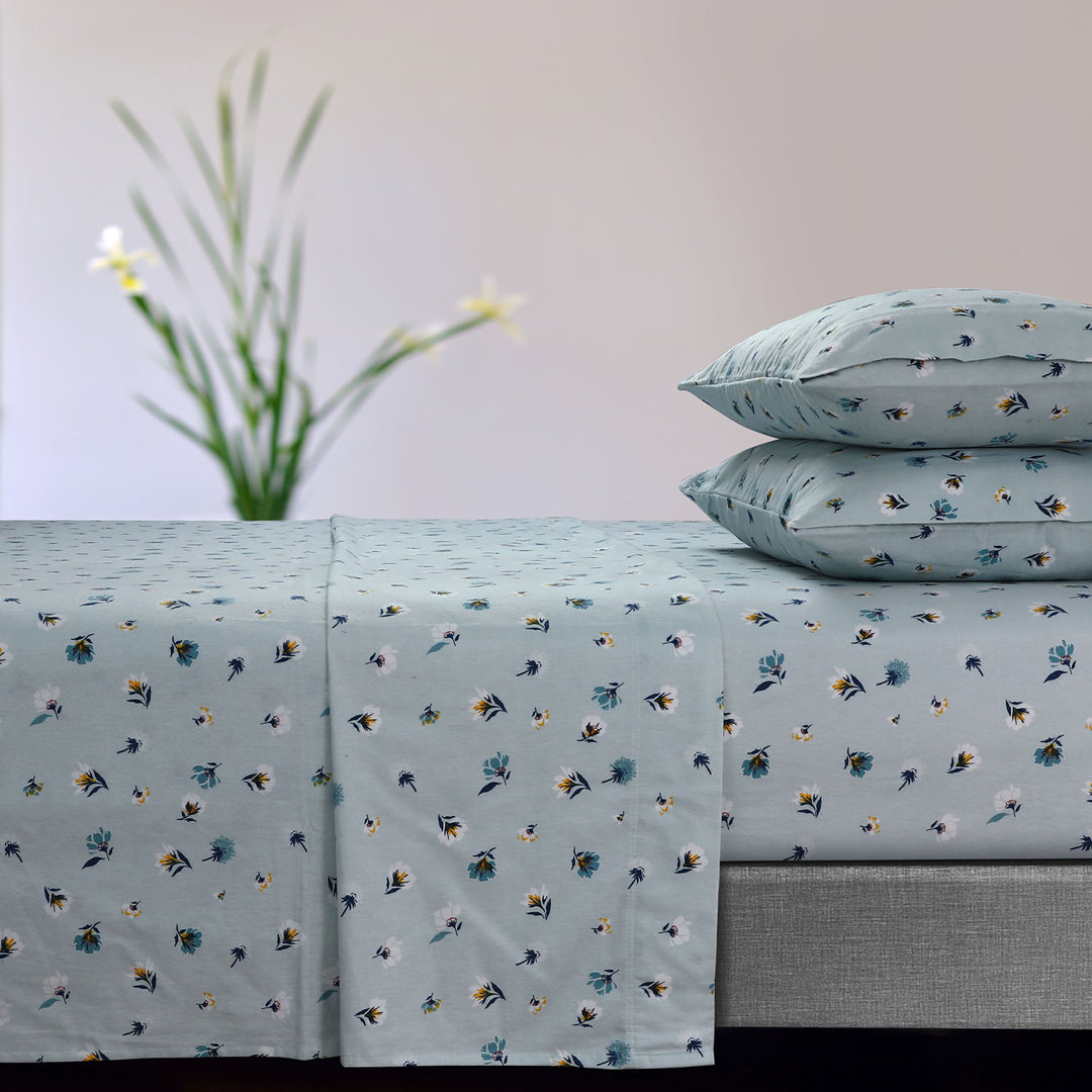 100% Cotton Flannel Sheet Set Tribeca 