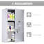Étagère murale verrouillable en acier inoxydable 12 po x 20 po à fixation murale