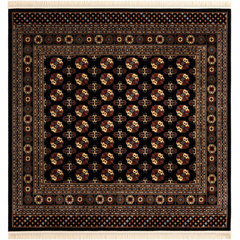  Balikh Tekke Rug, Square 7'10"