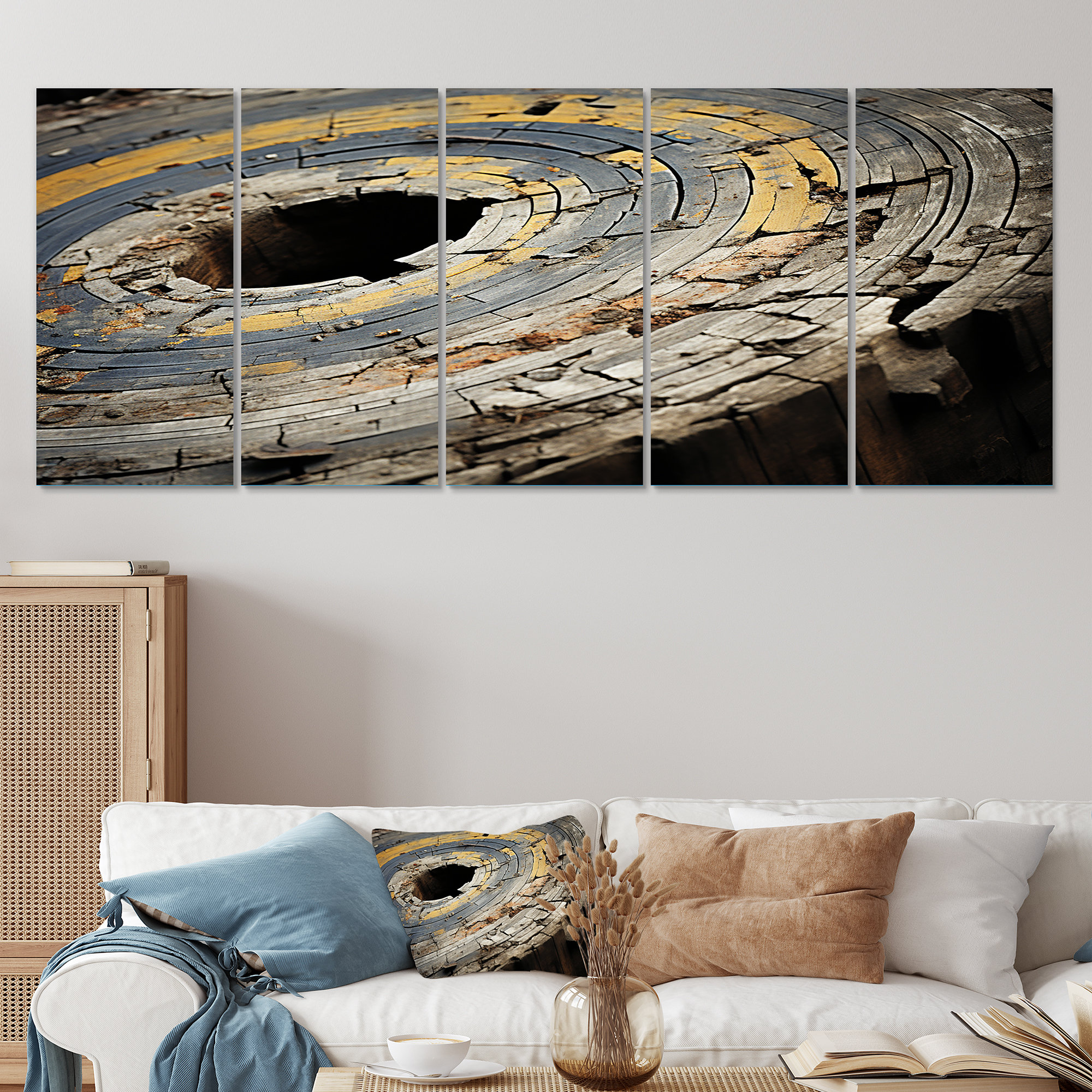 Ivy Bronx Abstract Graceful Woodland Charm I - Abstract 5 Piece Wall ...