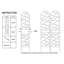 86.7"X19.7" Rustproof Metal Trellis, For Pea Vines, Outdoor Garden Support Screen, Black 2 Pack Jasmine Flowers, Holder,