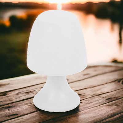 19cm LED Warm White Mini Table Lamp Battery Power Light Home Office Study Decor