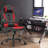 Latitude Run® Alaire Adjustable Ergonomic Faux Leather Swiveling PC & Racing Game Chair-484031898