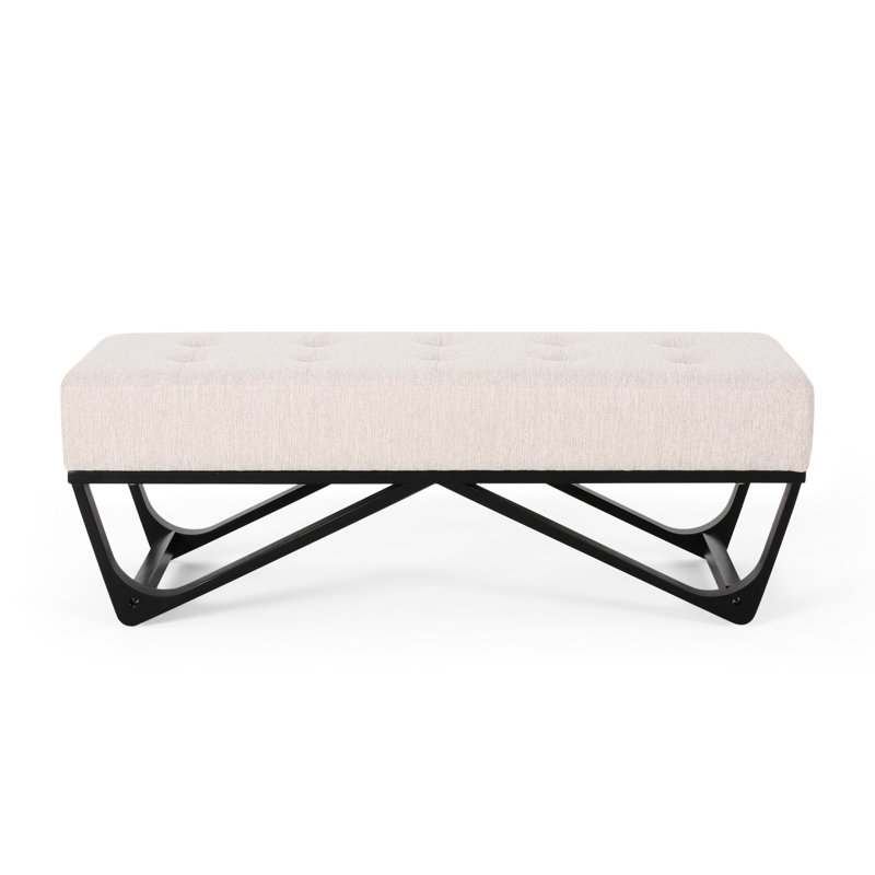 Contemporary With Padding And Geometric Leg Construction Modern Waffle Stitch Seat Stylish Appearance