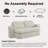 78.75" Convertible Floor Loveseat Sofa with Chenille Upholstery, Foam-Filled Sleeper Sofa Bed with Hidden Quilt & Pillows, No Assembly Required-1109752275